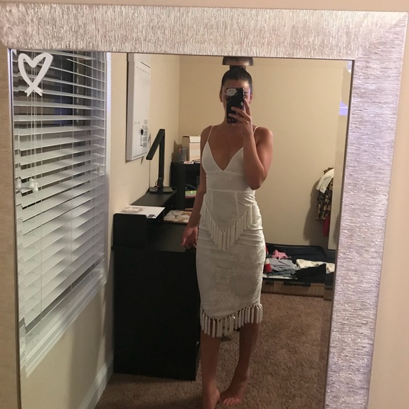 PrettyLittleThing Dresses & Skirts - Pretty Little Thing Tassel Lace Dress